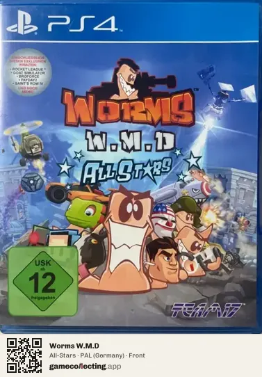 Worms W.M.D PlayStation 4, Germany box front