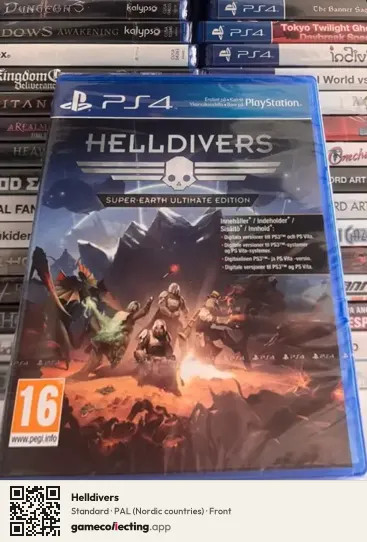 Helldivers PlayStation 4, Nordic countries box front
