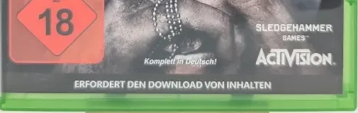 Call of Duty: WWII, the USK square on its front