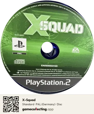 X-Squad PlayStation 2, PAL disc