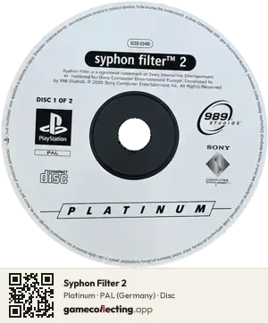 Syphon Filter 2 PlayStation, PAL disc