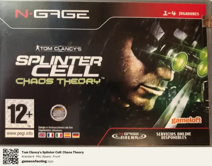 Tom Clancy's Splinter Cell: Chaos Theory Nokia N-Gage, Spain box front