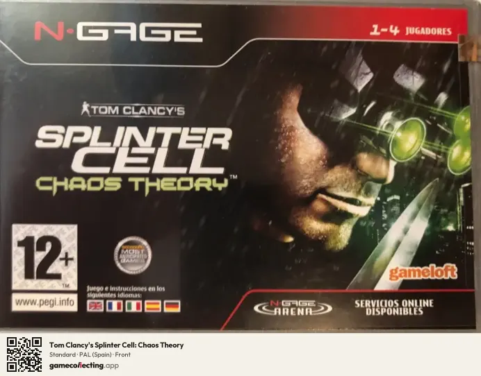 Tom Clancy's Splinter Cell: Chaos Theory Nokia N-Gage, Spain box front
