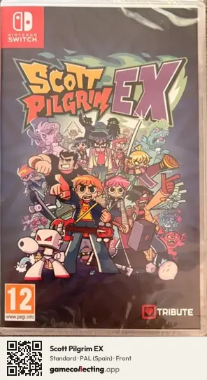 Scott Pilgrim EX Nintendo Switch, Spain box front