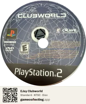 EJay Clubworld PlayStation 2, NTSC disc