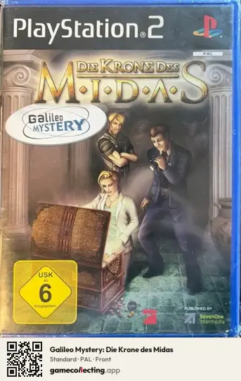 Galileo Mystery: Die Krone des Midas PlayStation 2, PAL box front