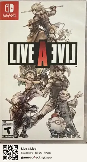 Live a Live Nintendo Switch, NTSC box front