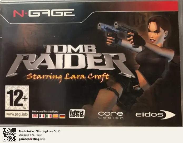 Tomb Raider: Starring Lara Croft Nokia N-Gage, PAL box front
