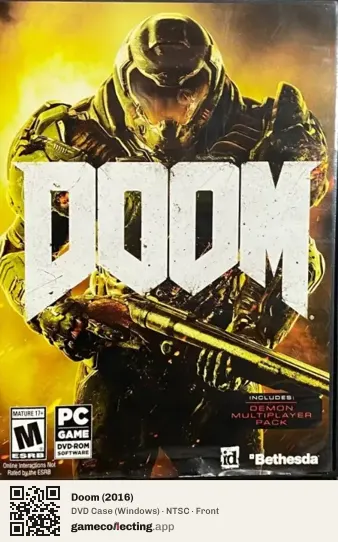 Doom (2016) Computer, NTSC box front