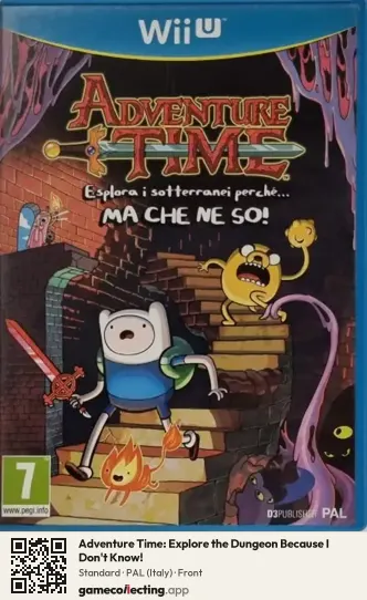 Adventure Time: Explore the Dungeon Because I Don't Know! Nintendo Wii U, Italy box front