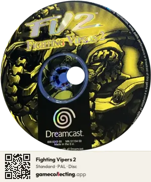 Fighting Vipers 2 Sega Dreamcast, PAL disc