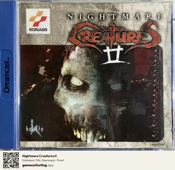 Nightmare Creatures II Sega Dreamcast, Germany box front