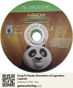 Kung Fu Panda: Showdown of Legendary Legends Xbox One, NTSC disc