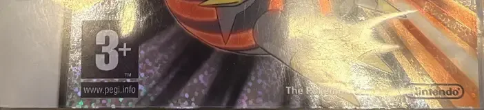 Pokémon Platinum Version, the ESRB box on its front