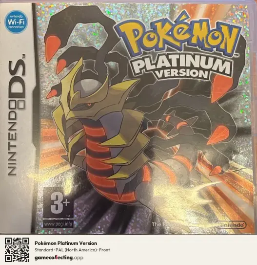 Pokémon Platinum Version Nintendo DS, North America box front