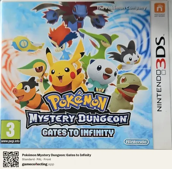 Pokémon Mystery Dungeon: Gates to Infinity Nintendo 3DS, PAL box front