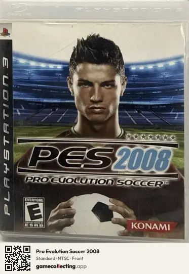 Pro Evolution Soccer 2008 PlayStation 3, NTSC box front