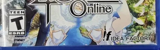 Cyberdimension Neptunia: 4 Goddesses Online, the ESRB box on its front