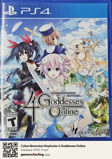 Cyberdimension Neptunia: 4 Goddesses Online PlayStation 4, NTSC box front