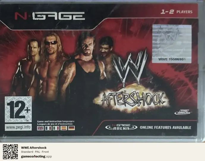WWE Aftershock Nokia N-Gage, PAL box front