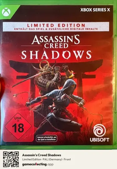 Assassin's Creed Shadows Xbox Series X, Germany box front