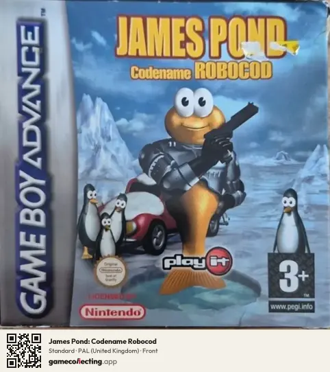 James Pond: Codename Robocod Game Boy Advance, United Kingdom box front