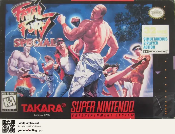Fatal Fury Special Super Nintendo Entertainment System, NTSC box front