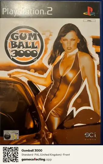 Gumball 3000 PlayStation 2, United Kingdom box front