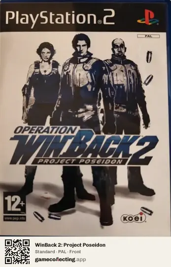 WinBack 2: Project Poseidon PlayStation 2, PAL box front