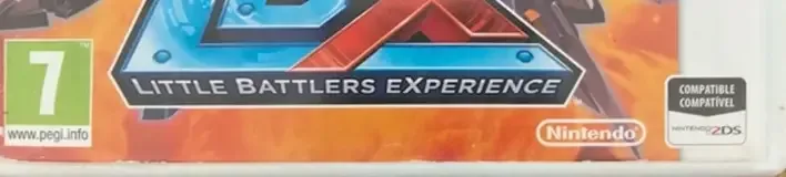 LBX: Little Battlers eXperience, the PEGI square on its front