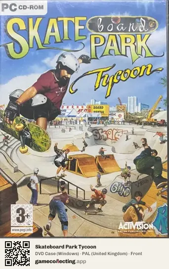 Skateboard Park Tycoon Computer, United Kingdom box front