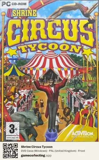 Shrine Circus Tycoon Computer, United Kingdom box front