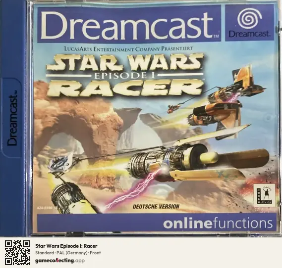 Star Wars Episode I: Racer Sega Dreamcast, Germany box front