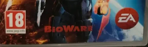 Mass Effect 3, the PEGI square on its front