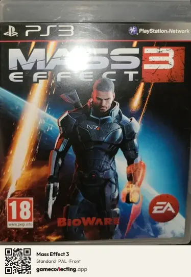 Mass Effect 3 PlayStation 3, PAL box front