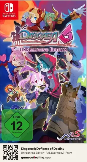 Disgaea 6: Defiance of Destiny Nintendo Switch, Germany box front