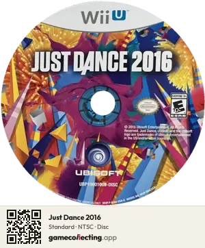 Just Dance 2016 Nintendo Wii U, NTSC disc