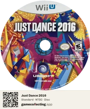 Just Dance 2016 Nintendo Wii U, NTSC disc