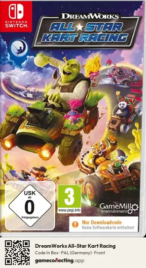 DreamWorks All-Star Kart Racing Nintendo Switch, Germany box front