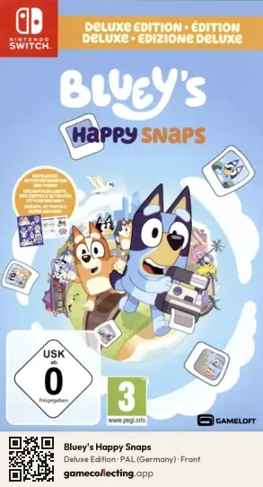 Bluey's Happy Snaps Nintendo Switch, Germany box front