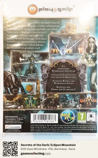 Secrets of the Dark: Eclipse Mountain Computer, Germany box back