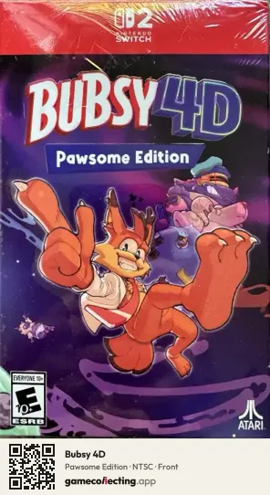 Bubsy 4D Nintendo Switch 2, NTSC box front