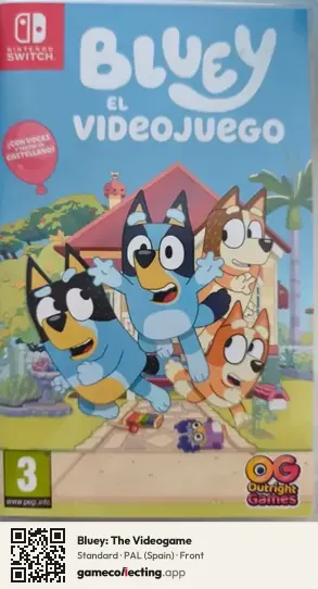 Bluey: The Videogame Nintendo Switch, Spain box front