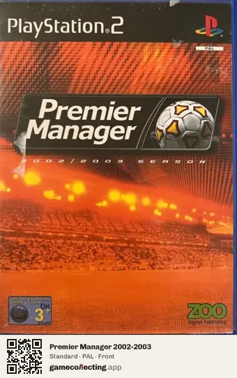 Premier Manager 2002-2003 PlayStation 2, PAL box front