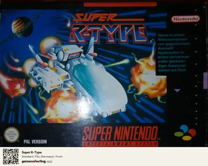 Super R-Type Super Nintendo Entertainment System, Germany box front