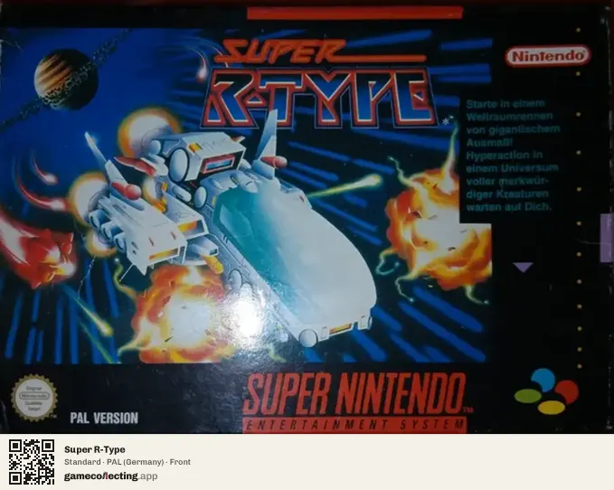 Super R-Type Super Nintendo Entertainment System, Germany box front