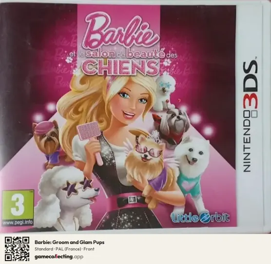 Barbie: Groom and Glam Pups Nintendo 3DS, France box front