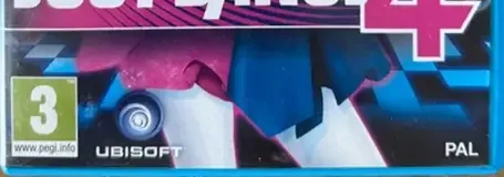 Just Dance 4, the PEGI square on its front