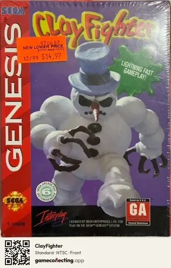 ClayFighter Sega Mega Drive / Genesis, NTSC box front
