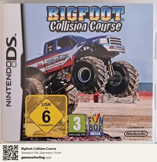 Bigfoot: Collision Course Nintendo DS, Germany box front
